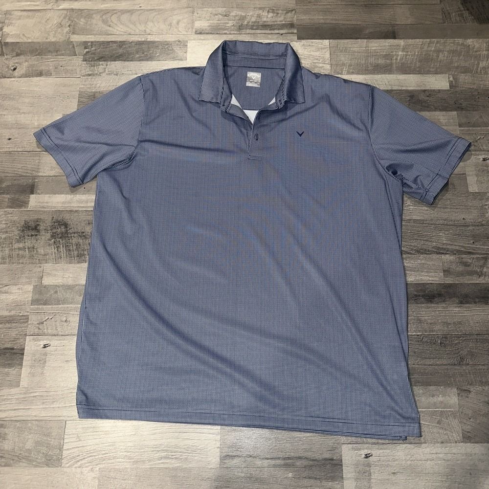 Callaway Polo Shirt Mens XXL Opti-Dri Swing Tech Golf Performance Stretch